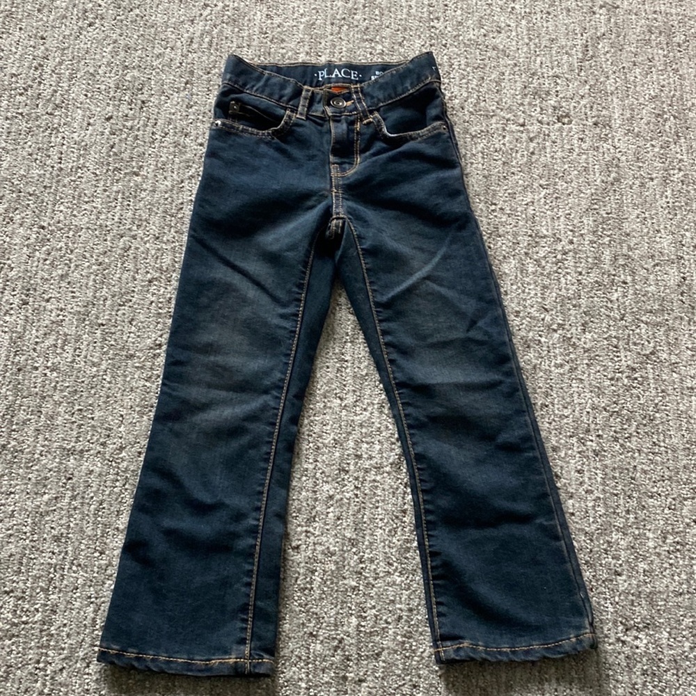 The Children's Place Boys' Basic Bootcut Jeans.